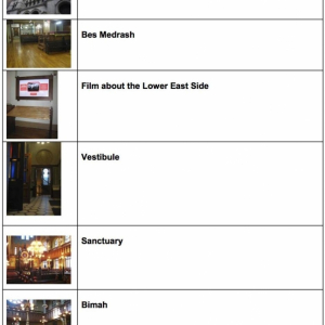 Museum at Eldridge Street Front Page of Visual Schedule