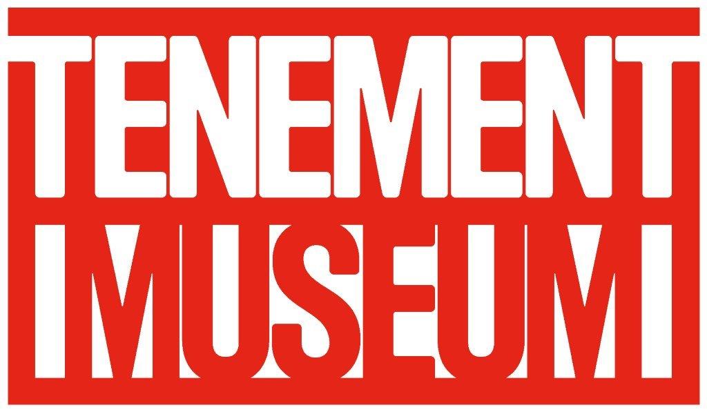 Red and white Tenement Museum logo